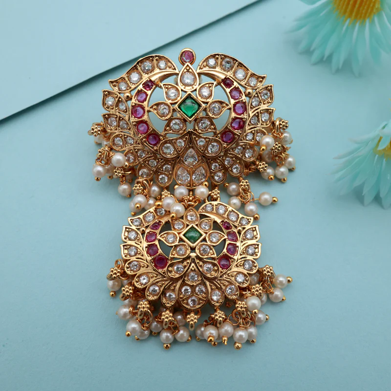 AD 2 Layer Flower Bridal Hair Choti